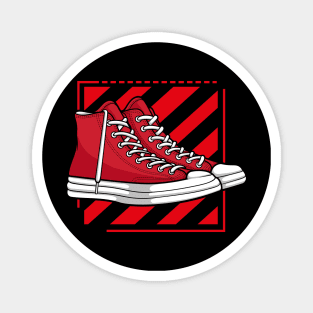 High Red Skate Sneaker Magnet